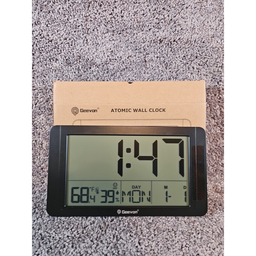 Geevon Atomic Digital Alarm Clock. Black